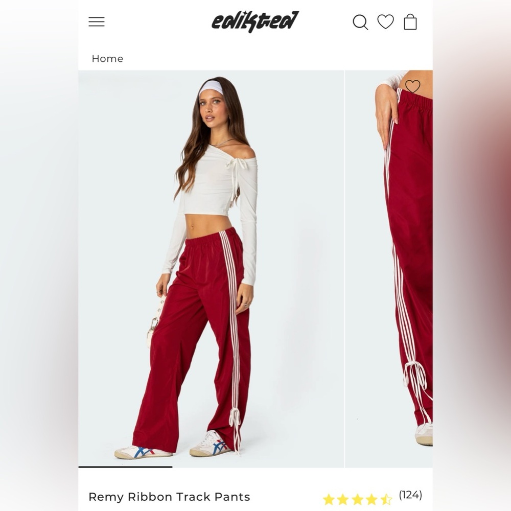Remy Ribbon Track Pants (XS) - Edikted